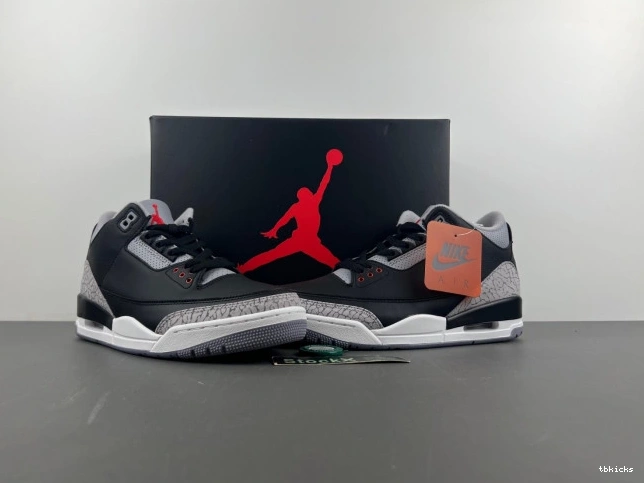 Cheap TB 3 Black Jordan Cement Air DN3707-010 0630